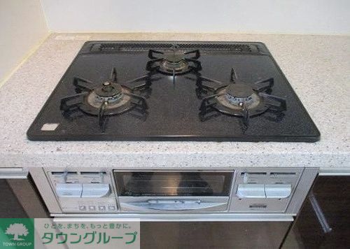 その他設備　3口コンロ、グリル