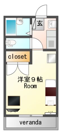 ホワイトローズIIの間取り写真