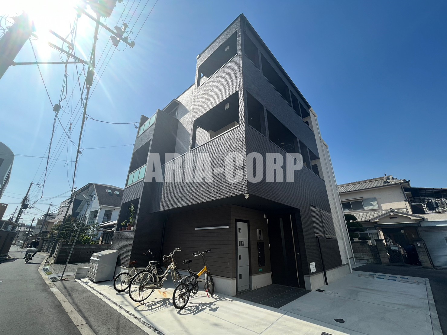 建物外観　2021年完成、大手ハウスメーカー施工デザイナーズアパート！