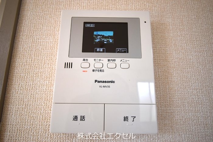 セキュリティ　モニター付きインターホンです。