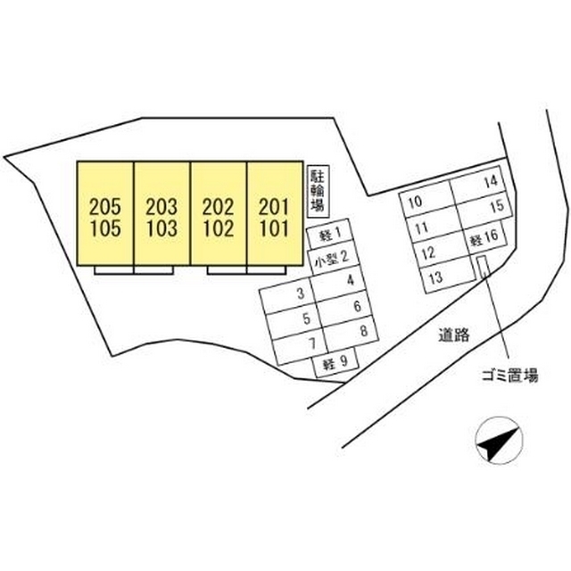 駐車場　配置図