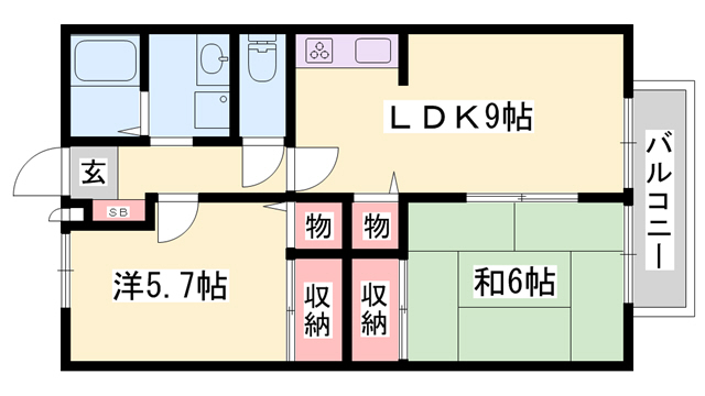 ハッピーバード円山の間取り写真