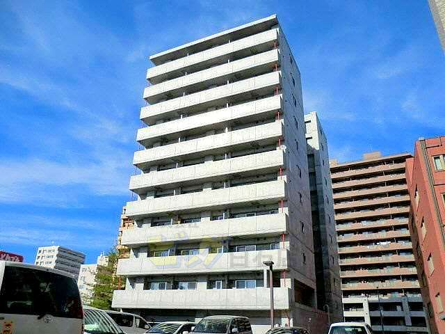建物外観　都市ガス・Ｗｉ－Ｆｉ対応ネット無料導入の高層２ＬＤＫです♪