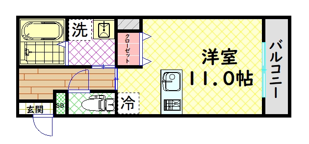 ジーメゾン石津の間取り写真