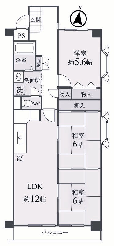 ベルヴィ本山中町の間取り写真