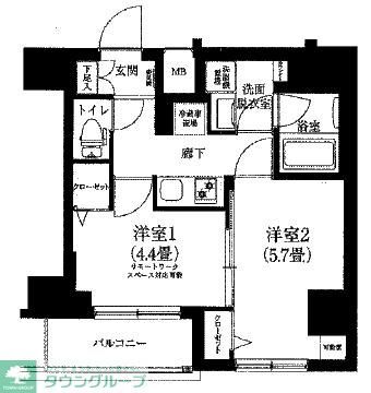 アイル押上ノルド ドゥーエの間取り写真