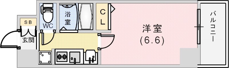 エステムコート三宮EASTIIリベルテの間取り写真