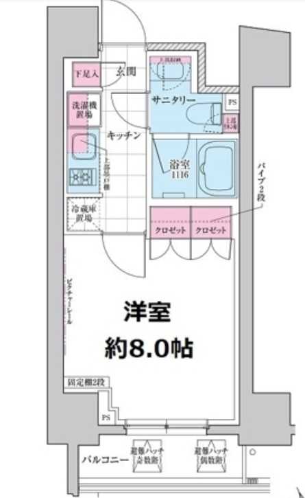 東急田園都市線 三軒茶屋駅 徒歩5分 15階建 築11年の間取り写真