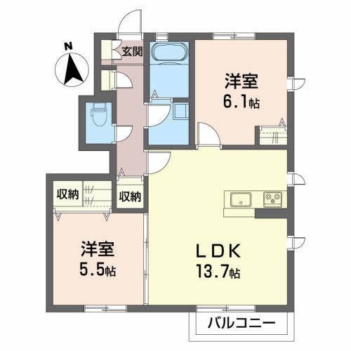 シャーメゾン水尾の間取り写真