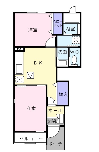 サンピエ一ノ高井 A棟の間取り写真