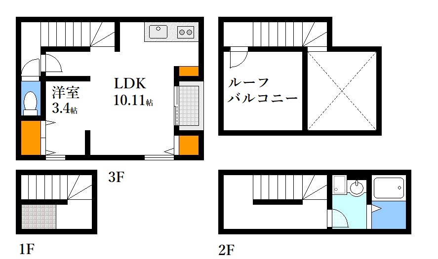 プログレッソ西蟹屋の間取り写真