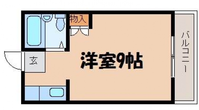 ＪＲ山陽本線 中野東駅 徒歩15分 2階建 築38年の間取り写真