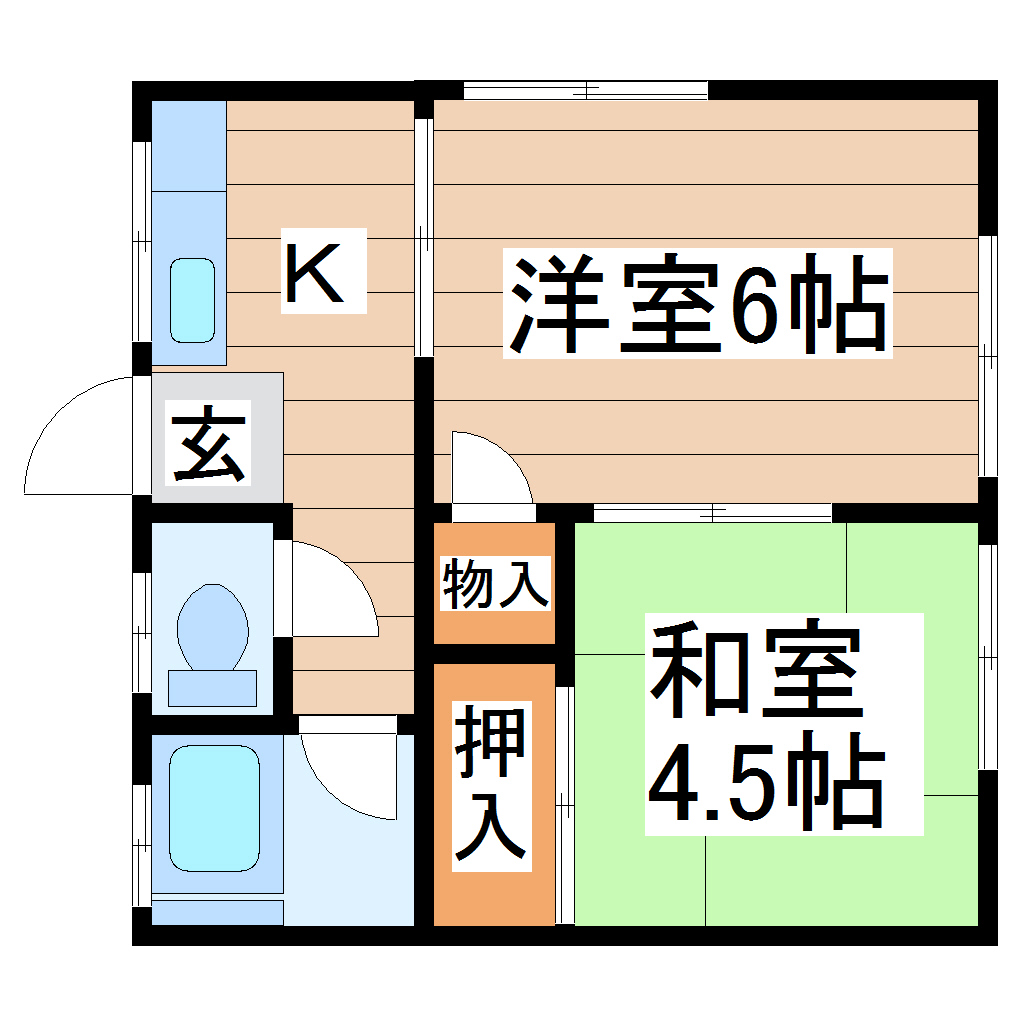 ハイム福住の間取り