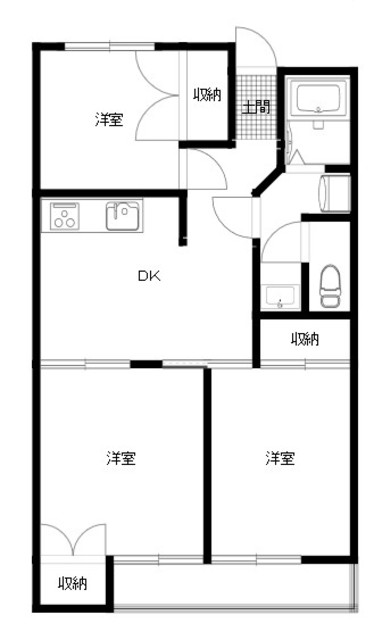 清水マンションの間取り