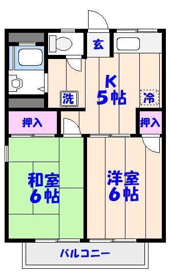 コーポ大野の間取り