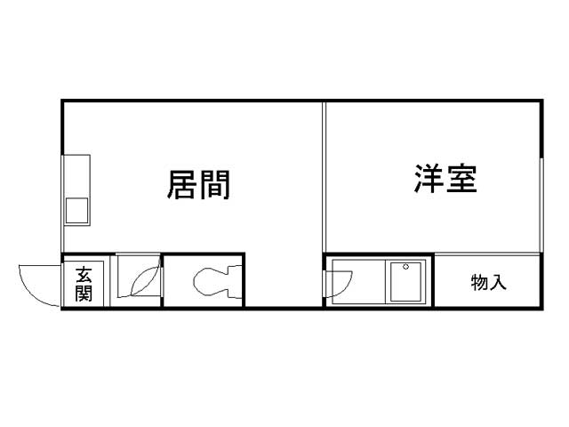 旭川市神楽岡五条のアパートの間取り