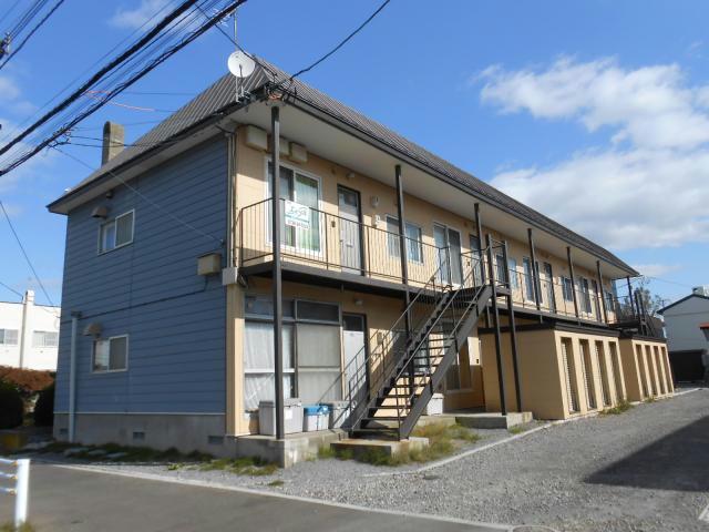 函館市田家町のアパートの建物外観