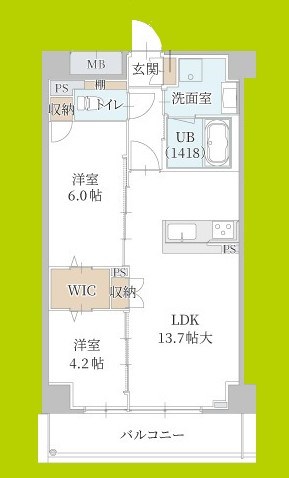 【トリニティ豊中本町の間取り】