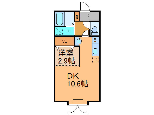 ｍａｐｌｅ（メープル）Ｋの間取り