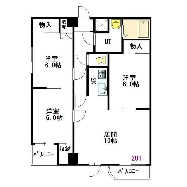 エルグラン啓明の間取り