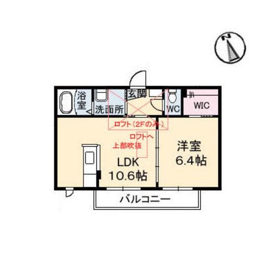 広島市安佐南区長束のアパートの間取り