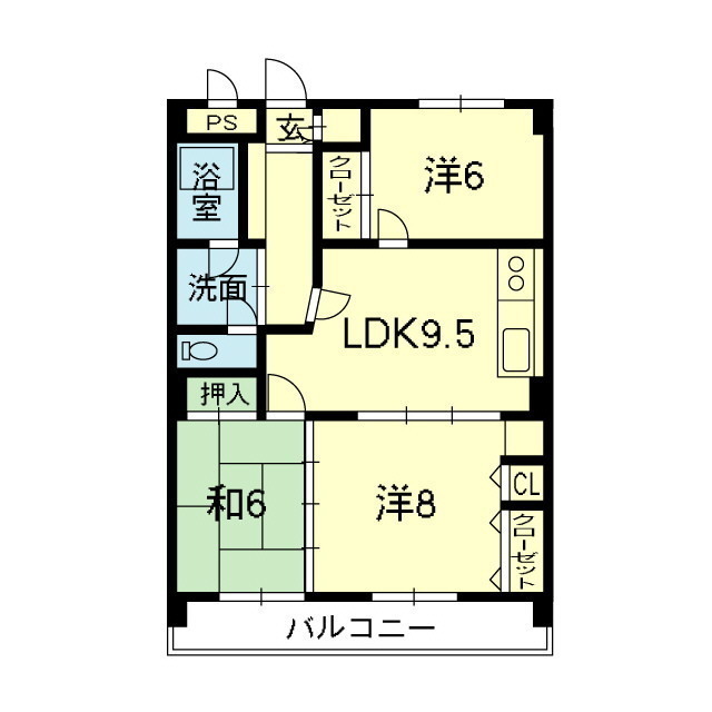ドミール千田の間取り