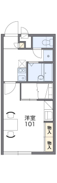 レオパレスエコハウス旺華の間取り