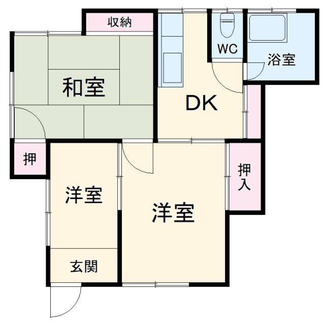 シオヤアパートの間取り