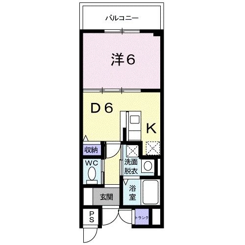 福島市入江町のマンションの間取り