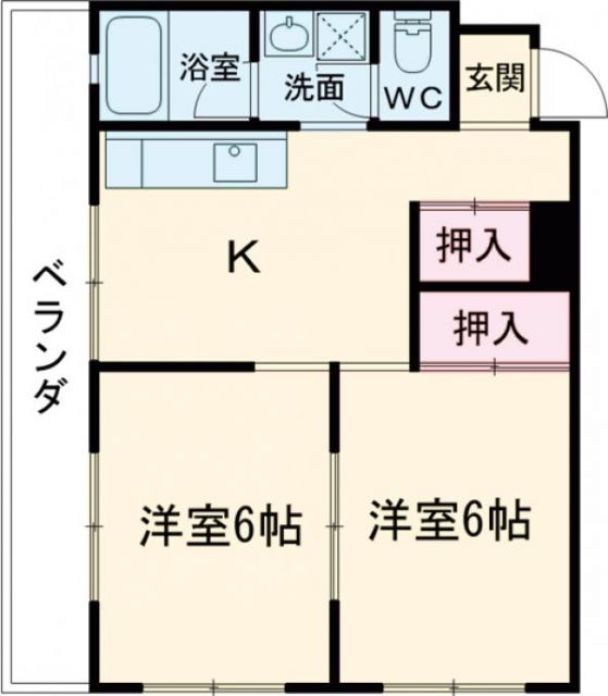 福知山市厚東町のマンションの間取り