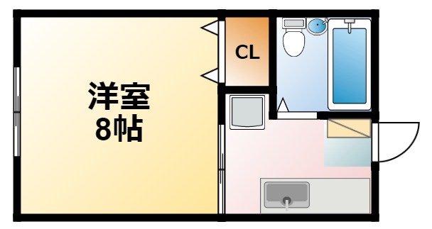 東金市家徳のアパートの間取り