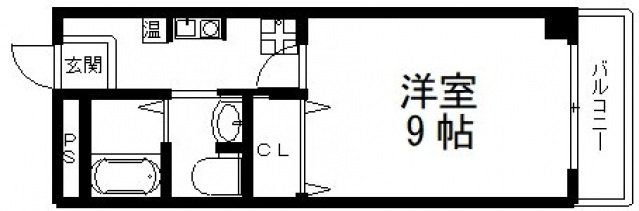 東大阪市荒本新町のマンションの間取り