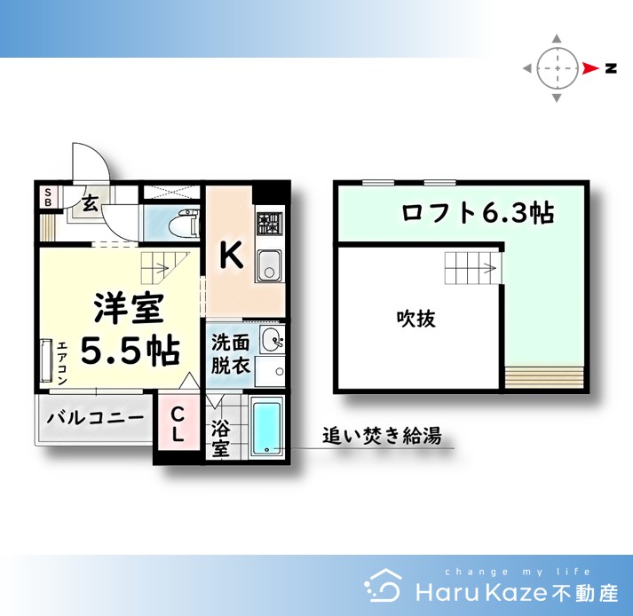 名古屋市南区三吉町のアパートの間取り