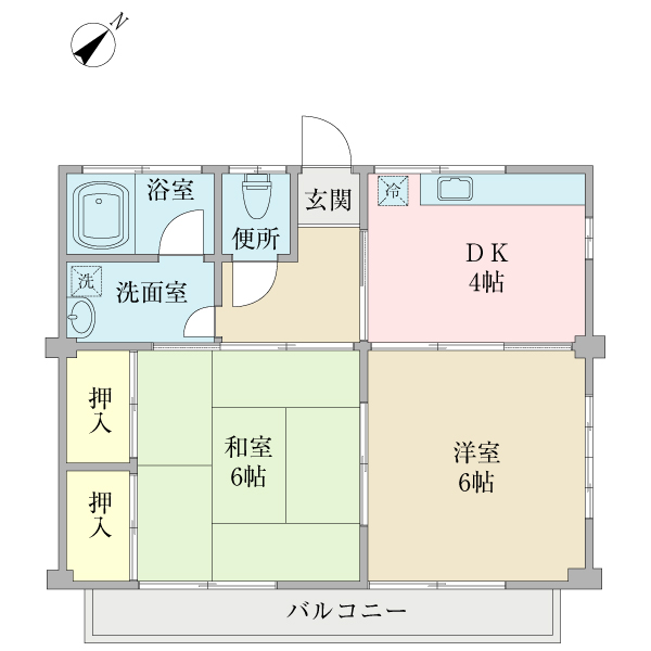 グリーンハイツの間取り