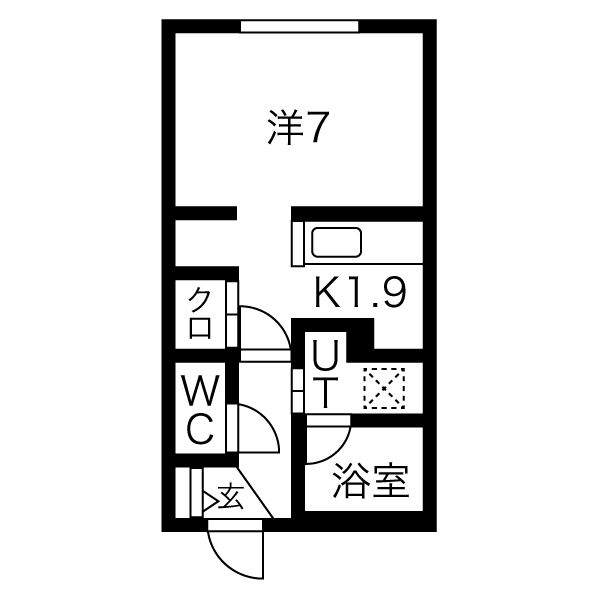 札幌市中央区南八条西のマンションの間取り