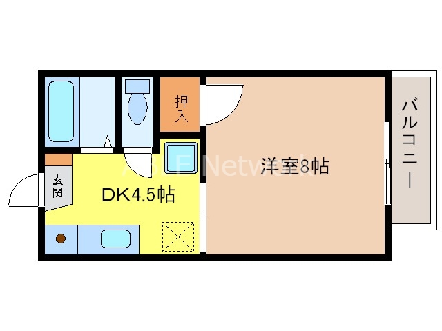 シティみの原 A棟の間取り