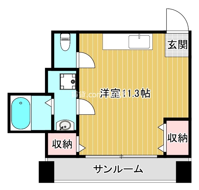 大阪市旭区清水のマンションの間取り