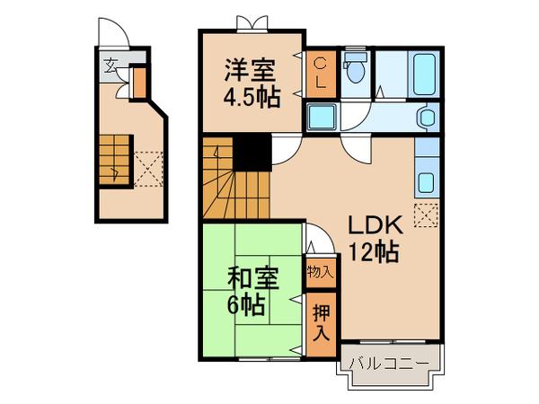 ハイムトキナ弐番館の間取り