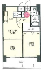 NO.72　HARBOR　EAST　TOWERの間取り