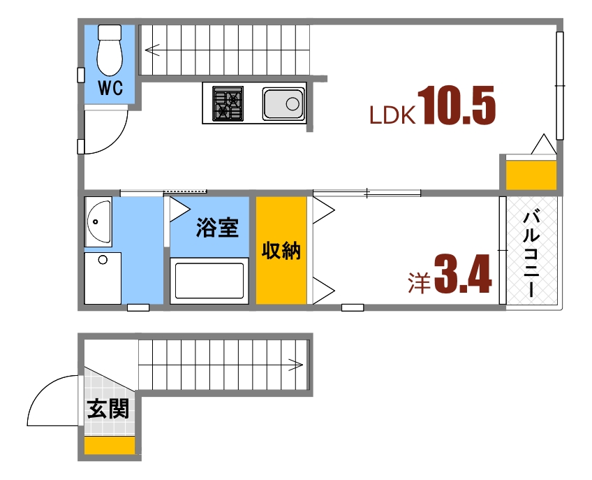 サンネクスト府中16-34の間取り