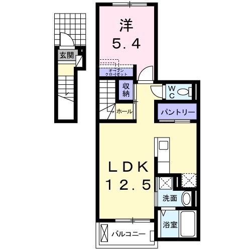 アクアビュー石山の間取り