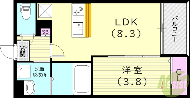 Luca春風の間取り