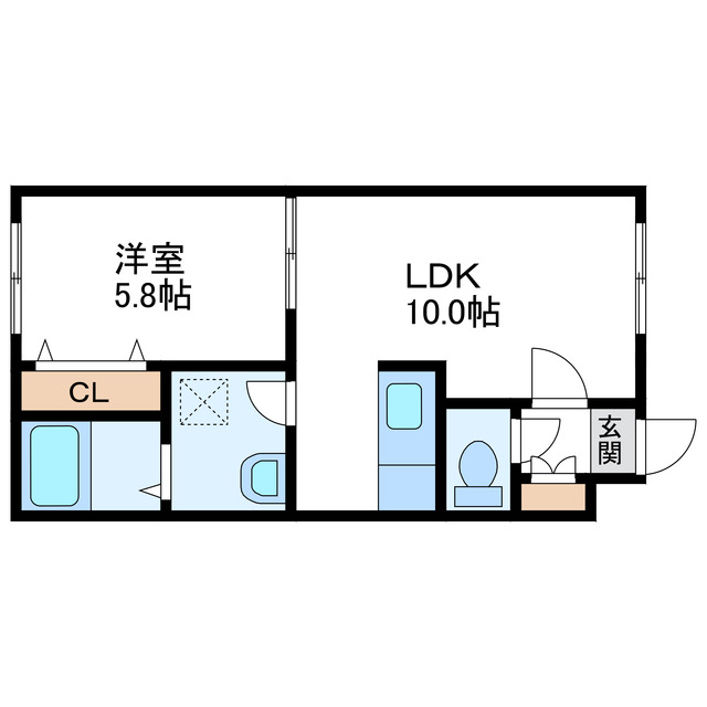 ウイング北14条の間取り