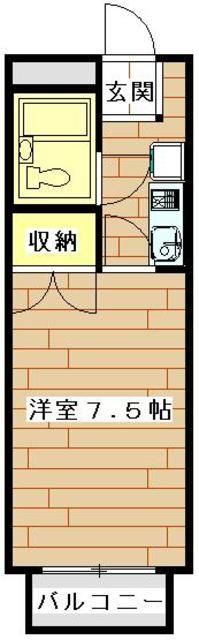 上尾市大字瓦葺のアパートの間取り