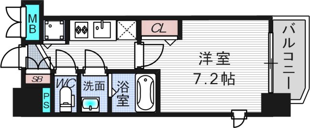 プレサンス水都OKAWAの間取り