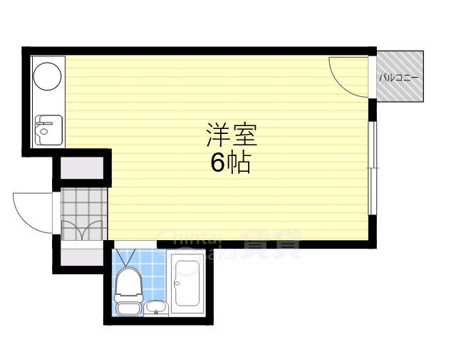 【箕面市新稲のマンションの間取り】