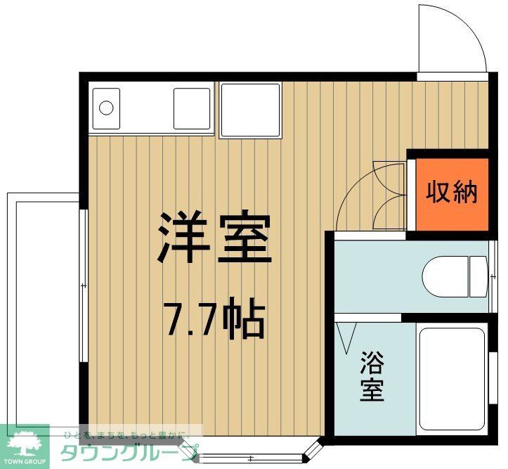 八王子市上野町のアパートの間取り