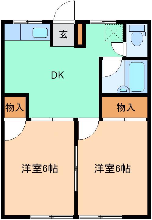 アベニールあざみの間取り