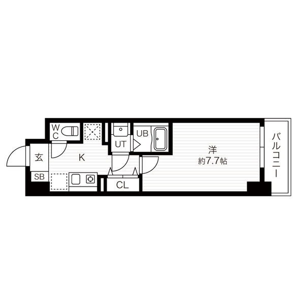 姫路市船橋町のマンションの間取り