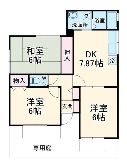 セジュールＭＯＲＩの間取り